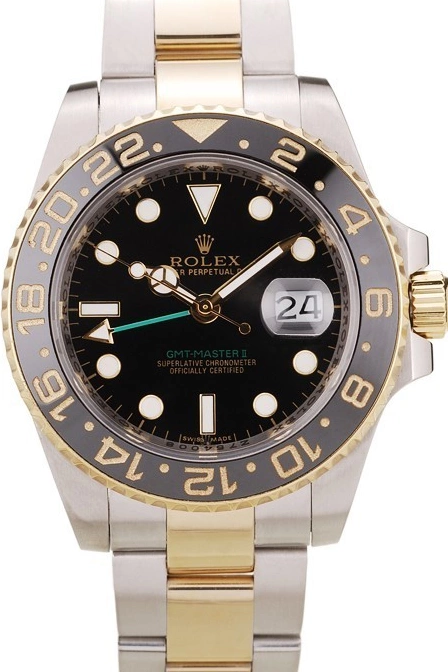 Aaa replica watch Master Ceramic Rolex Black 98229 Black GMT II Bezel Dial 0524